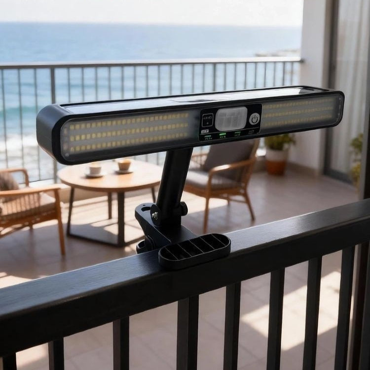 Motion-Sensor Courtyard Clip Light โ Dusk-to-Dawn Outdoor Path Light with Warm Glow, No Wiring