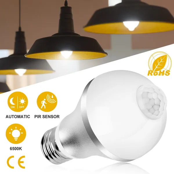 Motion-sensor E27 bulb with PIR sensor