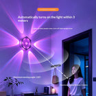 Motion-Sensor Hexagon Wall Lamp — Magnetic Human-Sensing Light with RGB Running Glow for Bedroom & Hallway